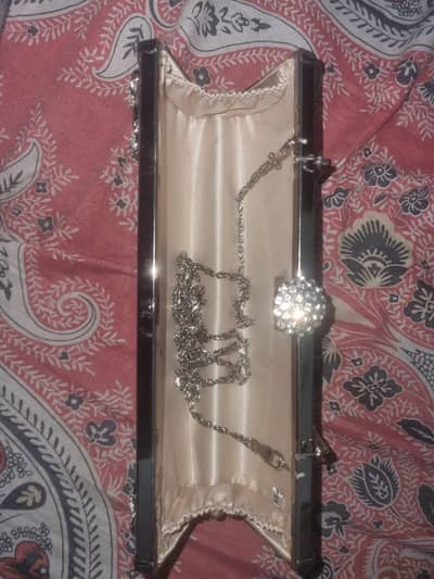 Silver Clutch bag