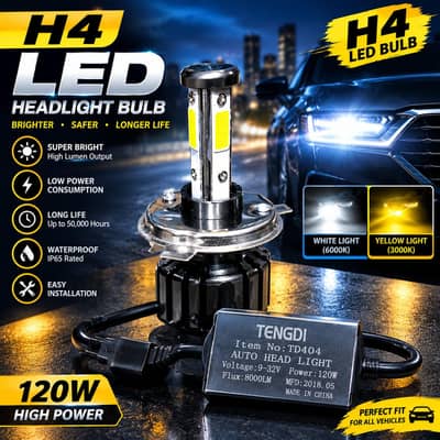 H4 led lights white