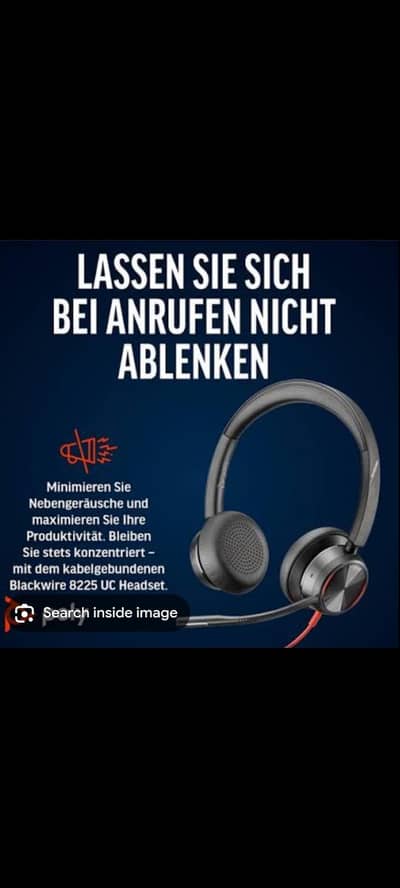 Plantronics 8225 active noise cancellation headphone calls and meeting