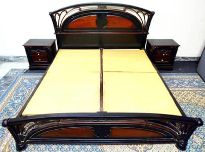 King Bed Set, , Single Bed & Dressing Table - Solid Shesham Wood