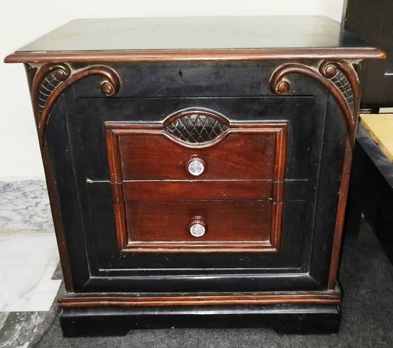 King Bed Set, , Single Bed & Dressing Table - Solid Shesham Wood 4
