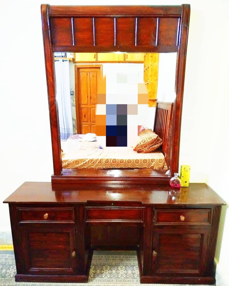 King Bed Set, , Single Bed & Dressing Table - Solid Shesham Wood 8