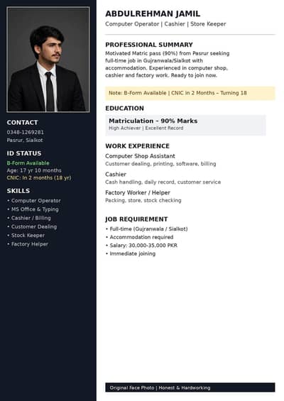 cash handling   computer operater  salesman    paking helper and other