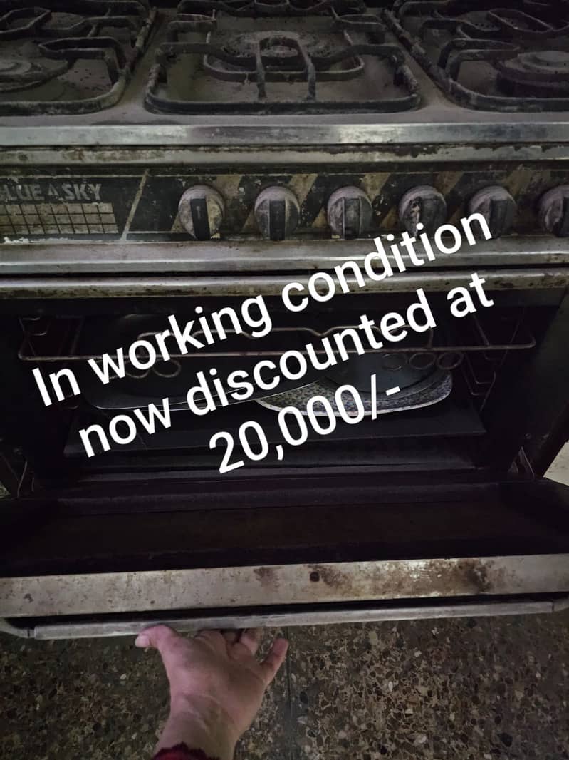 Cooking range working condition 0