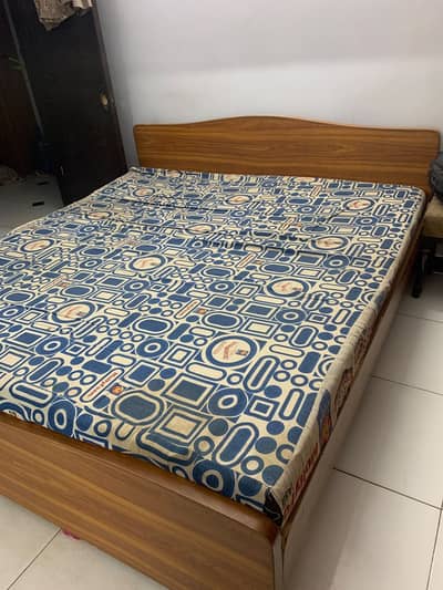 Double Bed with Mattress and Sides Tables / Gulshan Iqbal Khi