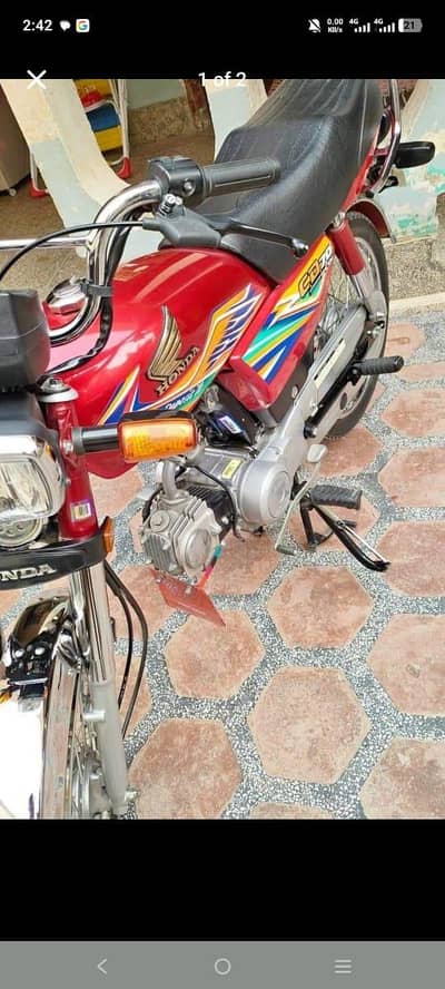 Honda 70 CC urgent for sale model 2020=03418297515