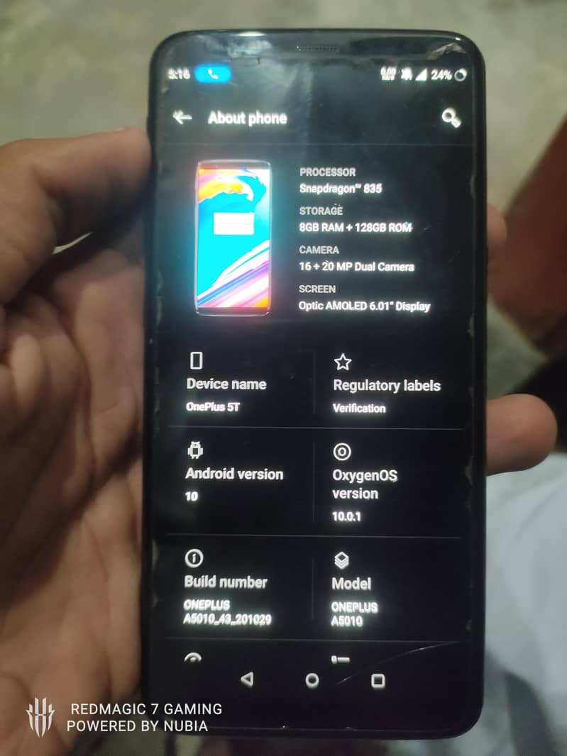 One Plus 5T 0