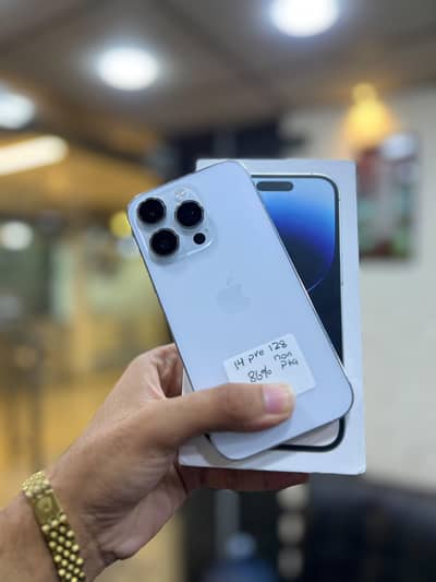 IPhone 14 pro 128gb Non PTA Physical E-sim 86% Battery Health