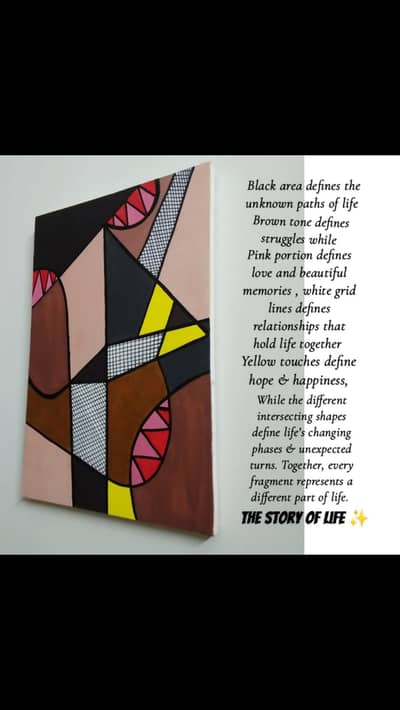 Abstract art . THE STORY OF LIFE
