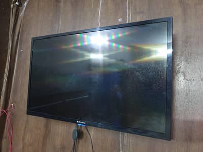 EcoStar LED TV, with box, bas ek line hai baqi sb set, Genuine