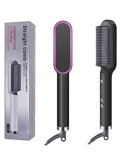 2in1 Hair Straightener Brush