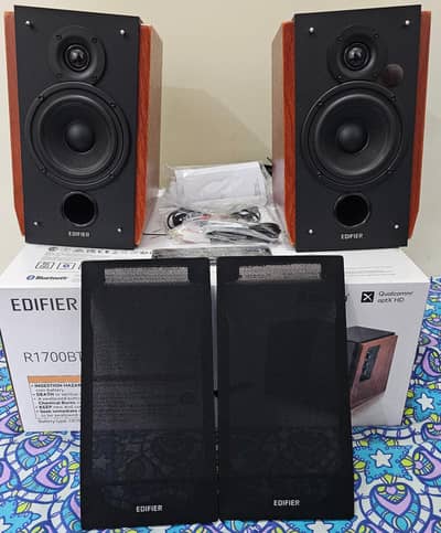 Edifier R1700BTs Bluetooth bookshelf speakers with subwoofer output