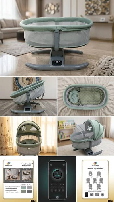 Mastela H-Multi Motion Baby Swing & Bassinet (Model 8405)