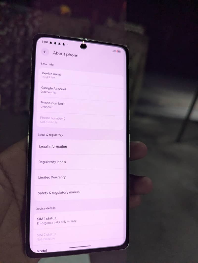 Google Pixel 7 Pro 4