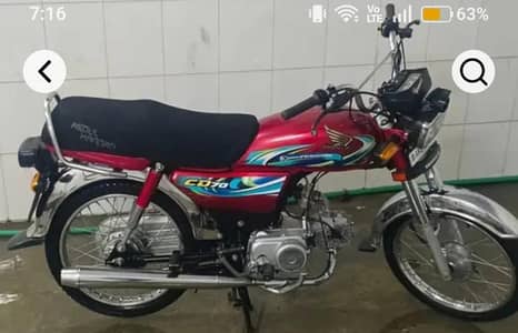 Honda cd 70 model 2022 for sale fitted 2024 tanky top installed