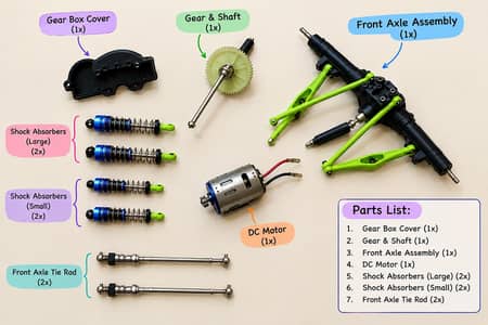 wltoys 12345 rc buggy parts
