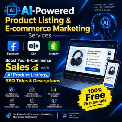 Product Listing & AI Description Writing Service for E-commerce