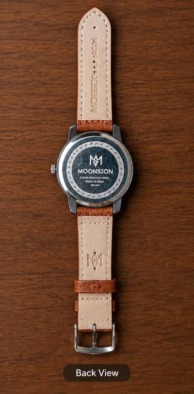 “Stylish Men’s Leather Strap Watch – Premium Look” ⌚