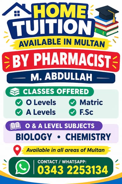 Home tuition given by pharmacist