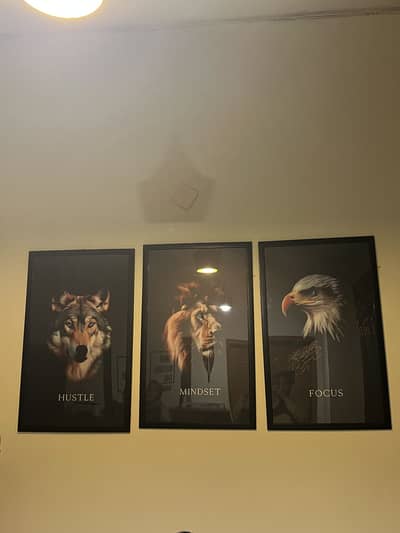 Set of 3 Motivational Wall Frames for Sale