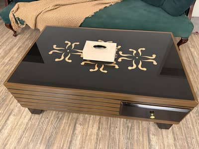 Brand new  wooden Centre Table with mirror top