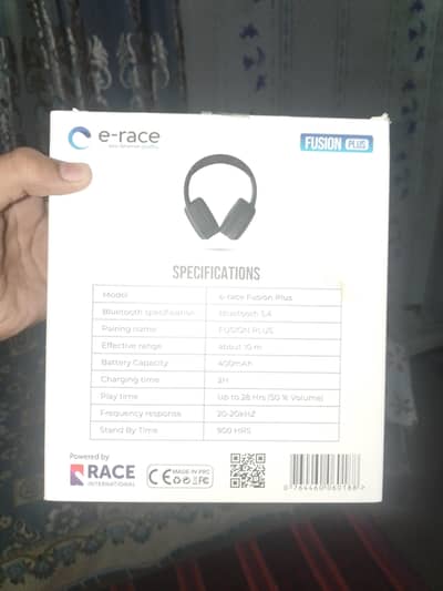 E-Race Fusion Plus Wireless Headphones – Excellent Condition