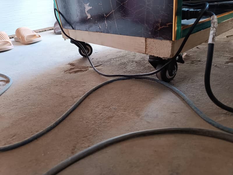 Computer Table with wheels installed 3