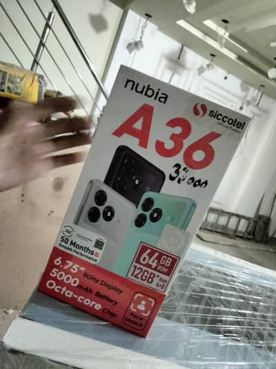 nubia a36 4+8 ram 64 gb memory