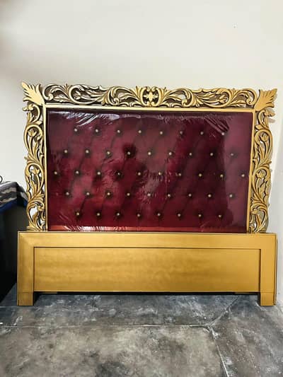 wooden made Double bed and Dressing.