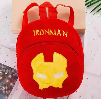 Iron Man Kids School Bag - Soft Plush - For Playgroup & Nursery