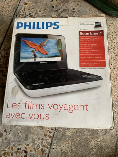 Philips Portable DVD Player + Approx. 50 DVDs/CDs – Rs. 5,500