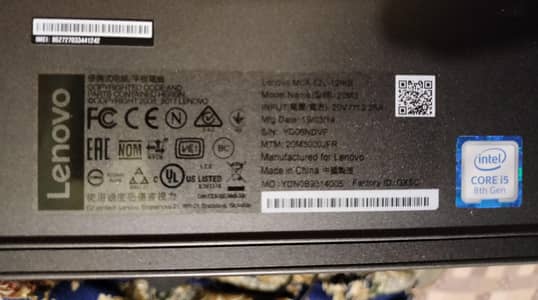 LENOVO Core i5 8th generation
