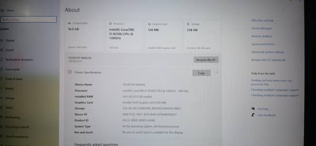 Lenovo ThinkPad E580 Core i5 8th Gen | 16GB RAM | 256GB SSD