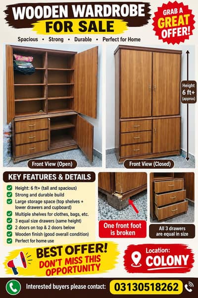 wardrobe for sale