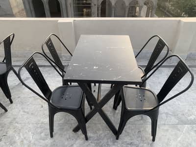 Tables and chairs