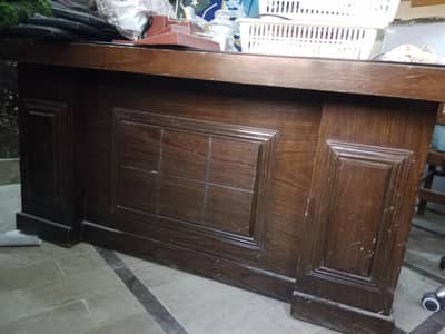 Office Table and side table with glass