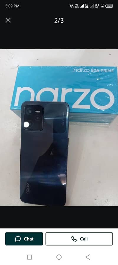 Realme Narzo 50A Prime complete box