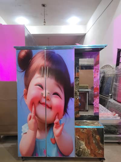 Kids Wooden Wardrobe | Special Storage Almari for Children