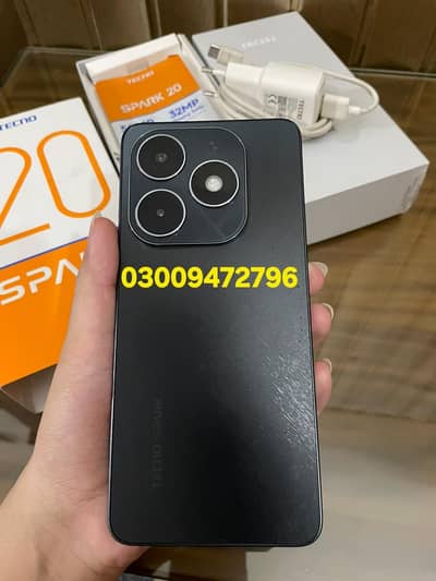 Tecno Spark 20 box pac condition 10/10