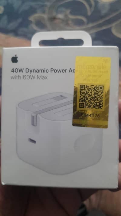 Apple 3 Pin 40W Dynamic Power Adapter 60W Max  Original