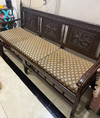 Wooden sofa set