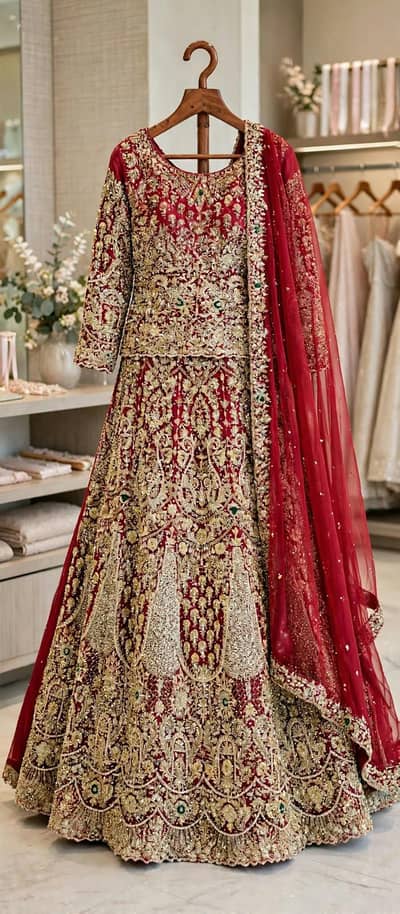 3 pc bridal lehnaga fresh look