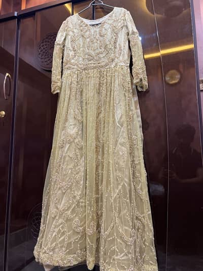 Net embroided maxi