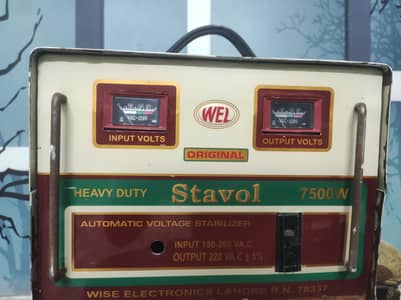 Heavy Duty 7500 W / 7.5 KVA Stabilizer -Best for complete  home load.