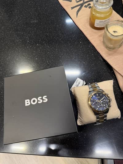 BOSS Hero Two-Tone Stainless Steel Blue Dial Chronograph Quartz