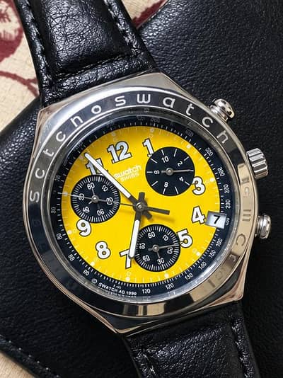 swatch orignal chronograph watch