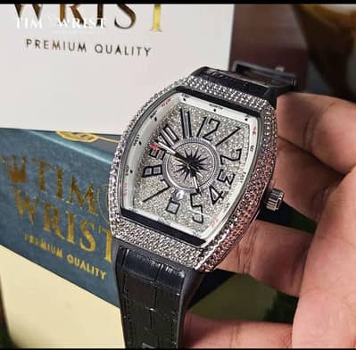 Home dilevery free Diamonds stone man luxury fashion  watch (premium)