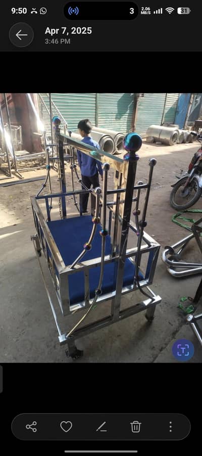 Stainless steel jhula hand made