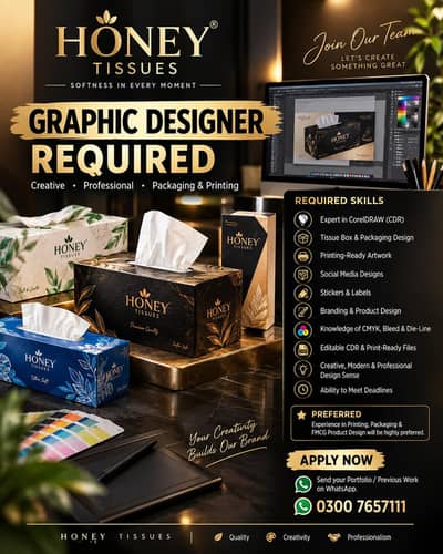 GRAPHIC DESIGNER REQUIRED