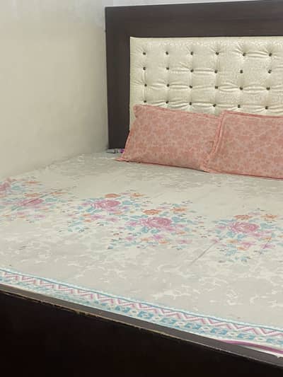 Double bed with mattress